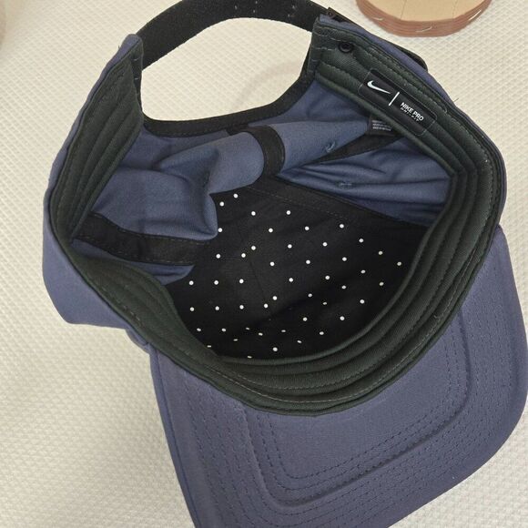 Nike Pro Golf Hat Dri-Fit Adjustable Strap Navy Blue Unisex One Size - Picture 4 of 6